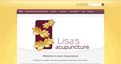 Desktop Screenshot of lisasacupuncture.com